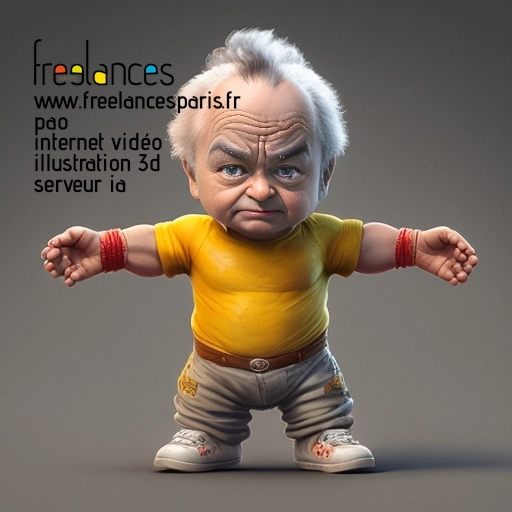 Pao mise en page internet vidéo illustration 3d serveur image IA générative AI freelance paris studio de création magazines 95FJ4491